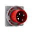 Arrow Hart Pin & Sleeve Inlet, #8-#2 Awg #10-#2 Awg (Ground), #12-#16 Awg 60A, 480V, Red, Male, AH460B7W