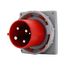 Arrow Hart Pin & Sleeve Inlet, #8-#2 Awg #10-#2 Awg (Ground), #12-#16 Awg 60A, 480V, Red, Male, AH460B7W