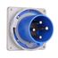 Arrow Hart Pin & Sleeve Inlet, 60/63A, 60A 250V/63A 200-250V, 3-Pole, #8-#2 Awg, AH460B9WDR