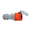 Arrow Hart Pin & Sleeve Connector, #8-#2 Awg #10-#2 Awg (Ground), #12-#16 60A, 125/250V, Orange, AH460C12W