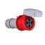 Arrow Hart Pin & Sleeve Connector, 60/63A 380-415V, 3-Pole, #8-#2 Awg #10-#2 Awg Ground #12-#16, AH460C6WDR