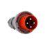 Arrow Hart Pin & Sleeve Plug, #8-#2 Awg #10-#2 Awg (Ground) #12-#16 60A 125/250V, Orange, Male, AH460P12W