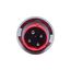 Arrow Hart Pin & Sleeve Plug, #8-#2 Awg #10-#2 Awg (Ground), #12-#16 Awg 60A, 480V, Male, Red, AH460P7W