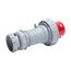 Arrow Hart Pin & Sleeve Plug, #8-#2 Awg #10-#2 Awg (Ground), #12-#16 Awg 60A, 480V, Male, Red, AH460P7W