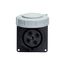 Arrow Hart Pin & Sleeve Receptacle, #8-#2 Awg #10-#2 Awg (Ground), #12-#16Awg (Pilot), 60A, 600V, AH460R5W