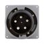 Arrow Hart Pin & Sleeve Inlet, #4 -1/0 Awg #12-#16 Awg 100A, Y347/600V, Black, Male, 30 Hp, 3Ph, AH5100B5W