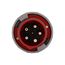 Arrow Hart Pin & Sleeve Plug, #4 -1/0 Awg #12-#16 Awg 100A, Y 277/480V, Red, Male, 20 Hp, 3Ph, AH5100P7W