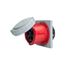Arrow Hart Pin & Sleeve Receptacle, #4 -1/0 Awg #12-#16 100A, Y 277/480V, Red, Female, 20 Hp 3Ph, AH5100R7W