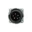 Arrow Hart Pin & Sleeve Inlet, #12-#10 Awg 20A, Y 347/600V, Black, Male, 7-1/2 Hp, 3Ph, AH520B5W