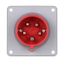 Arrow Hart Pin & Sleeve Inlet, Ip69K Rated, 16/20A, 200-415V, 4-Pole, #12 -#10 Awg, 5 Wire, AH520B6WDR