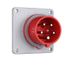 Arrow Hart Pin & Sleeve Inlet, Ip69K Rated, 16/20A, 200-415V, 4-Pole, #12 -#10 Awg, 5 Wire, AH520B6WDR
