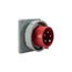 Arrow Hart Pin & Sleeve Inlet, #12-#10 Awg 20A, Y 277/480V, Red, 4-Pole, 5-Wire, Male, 5 Hp, AH520B7W
