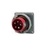 Arrow Hart Pin & Sleeve Inlet, #12-#10 Awg 20A, Y 277/480V, Red, 4-Pole, 5-Wire, Male, 5 Hp, AH520B7W