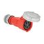 Arrow Hart Pin & Sleeve Connector, 16/20A 200-415V, 4-Pole, #12-#10 Awg 5 Wire, AH520C6WDR