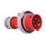 Arrow Hart Pin & Sleeve Plug, #12-#10 Awg 20A, Y 277/480V, Red, Male, 5 Hp, 3Ph, AH520P7W