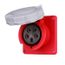 Arrow Hart Pin & Sleeve Receptacle, Ip69K Rated, 16/20A 200-415V, 4-Pole, #12 -#10 Awg, 5 Wire, AH520R6WDR
