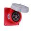 Arrow Hart Pin & Sleeve Receptacle, Ip69K Rated, 16/20A 200-415V, 4-Pole, #12 -#10 Awg, 5 Wire, AH520R6WDR
