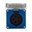Arrow Hart Pin & Sleeve Receptacle, Ip69K Rated, 16/20AY 120/208V, 4-Pole, #12-#10 Awg, 5 Wire, AH520R9WDR