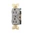 Arrow Hart Extra Heavy-Duty Industrial Duplex Receptacle, #14-10 Awg 15A 125V, Gray, Duplex, AH5252GY