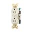 Arrow Hart Industrial Duplex Receptacle, #14-10 Awg 15A 125V, Light Almond, Duplex, AH5252LA