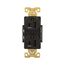 Arrow Hart Industrial Duplex Receptacle, #14-10 Awg 15A 125V, Black Face Base, Duplex, AH5262BK