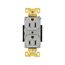 Arrow Hart Industrial Duplex Receptacle, #14-10 Awg 15A 125V, Gray Face Base, Duplex, AH5262GY