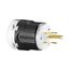 Arrow Hart Ultra Grip Straight Blade Plug, #18-#12 Awg 15A 125V, Black, 5-15P, 2-Pole 3-Wire, AH5266
