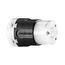 Arrow Hart Ultra Grip Straight Blade Connector, #16-#12 Awg 15A 125V, Black, 2-Pole 3-Wire, AH5269