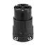 Arrow Hart Ultra Grip Straight Blade Connector, #16-12 Awg 15A 125V, Black, 2-Pole 3-Wire, AH5269BK