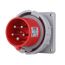 Arrow Hart Pin & Sleeve Inlet, Ip69K Rated, 30/32A, 30/32A 200-415V, 4-Pole, #10 -#2 Awg, 5 Wire, AH530B6WDR
