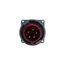 Arrow Hart Pin & Sleeve Inlet, #10-#2 Awg 30A, Y 277/480V, Red, 4-Pole, 5-Wire, Male, 10 Hp, AH530B7W