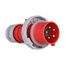 Arrow Hart Pin & Sleeve Plug, #10-#2 Awg 30A, Y 277/480V, Red, 4-Pole, 5-Wire, Male, 10 Hp, 3Ph, AH530P7W