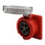 Arrow Hart Pin & Sleeve Receptacle, Ip69K Rated, 30/32A 200-415V, 4-Pole, #10 -#2 Awg, 5 Wire, AH530R6WDR