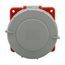 Arrow Hart Pin & Sleeve Receptacle, #10-#2 Awg 30A, Y 277/480V, Red, Female, 10 Hp, 3Ph, AH530R7W