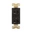 Arrow Hart Industrial Duplex Receptacle, #14-10 Awg 20A 125V, Black, 5-20R, Duplex, AH5352BK