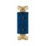Arrow Hart Industrial Duplex Receptacle, #14-10 Awg 20A 125V, Blue, 5-20R, Duplex, AH5352BL
