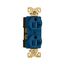 Arrow Hart Industrial Duplex Receptacle, #14-10 Awg 20A 125V, Blue, 5-20R, Duplex, AH5352BL