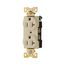 Arrow Hart Industrial Duplex Receptacle, #14-10 Awg 20A 125V, Light Almond, 5-20R, Duplex, AH5352LA