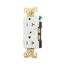 Arrow Hart Extra Heavy-Duty Industrial Duplex Receptacle, #14-10 Awg 20A 125V, 5-20R, Duplex, AH5352W