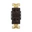 Arrow Hart Industrial Duplex Receptacle, #14-10 Awg 20A 125V, Brown Face Base, 5-20R, Duplex, AH5362B