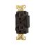 Arrow Hart Industrial Duplex Receptacle, #14-10 Awg 20A 125V, Brown Face Base, 5-20R, Duplex, AH5362B