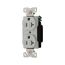 Arrow Hart Corrosion Resistant Straight Blade Duplex Receptacle, #14-10 Awg 20A 125V, Gray, AH5362CRGY