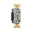 Arrow Hart Industrial Duplex Receptacle, #14-10 Awg 20A 125V, Gray Face Base, 5-20R, Duplex, AH5362GY