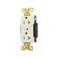 Arrow Hart Industrial Duplex Receptacle, #14-10 Awg 20A 125V, Light Almond Face Base, Duplex, AH5362LA