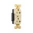 Arrow Hart Industrial Duplex Receptacle, #14-10 Awg 20A 125V, Ivory Face Base, 5-20R, Duplex, AH5362V