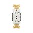 Arrow Hart Industrial Duplex Receptacle, #14-10 Awg 20A 125V, White Face Base, 5-20R, Duplex, AH5362W