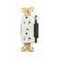 Arrow Hart Industrial Duplex Receptacle, #14-10 Awg 20A 125V, White Face Base, 5-20R, Duplex, AH5362W