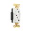 Arrow Hart Industrial Duplex Receptacle, #14-10 Awg 20A 125V, White Face Base, 5-20R, Duplex, AH5362W