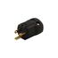 Arrow Hart Quick Grip Straight Blade Plug, #18-12 Awg 20A 125V, Black, 5-20P, 2-Pole 3-Wire, AH5364BK