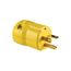Arrow Hart Quick Grip Straight Blade Plug, #18-12 Awg 20A 125V, Yellow, 5-20P, 2-Pole 3-Wire, AH5364Y